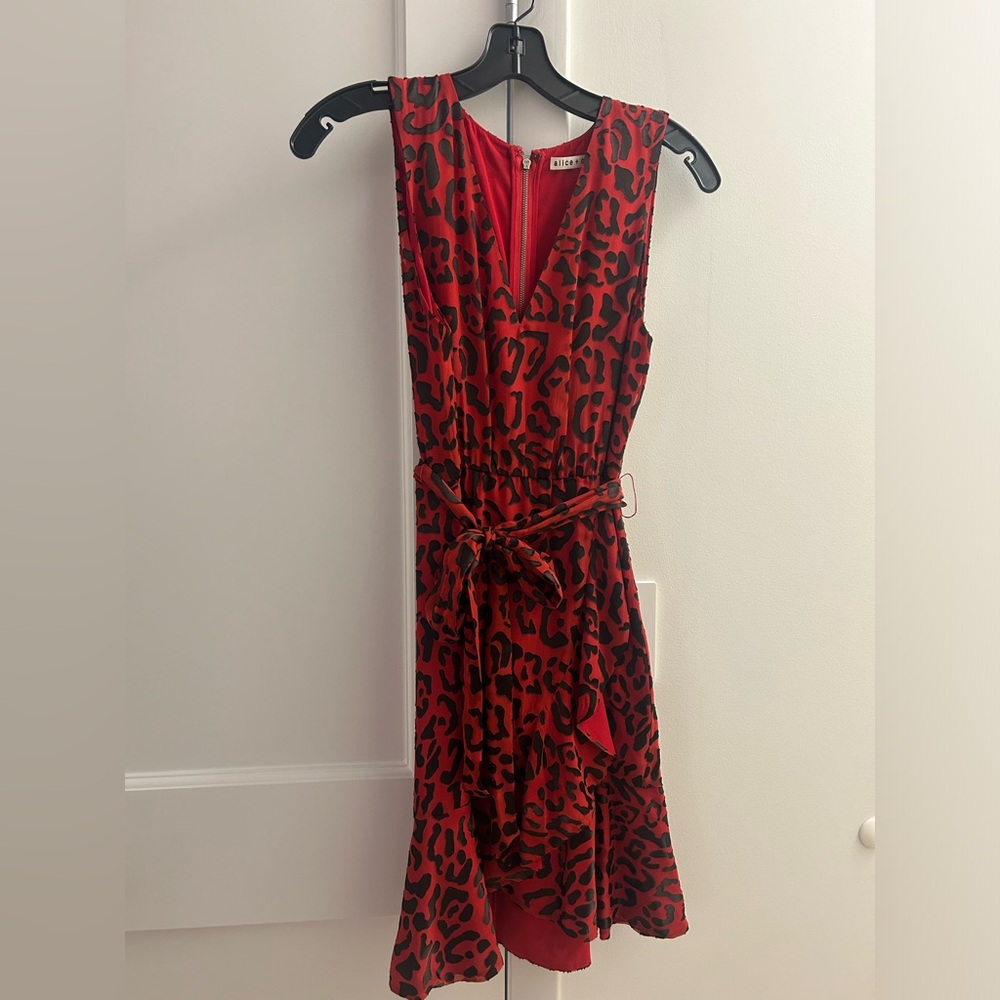 Alice & Olivia Red Leopard Print “Brooks” Dress - image 3